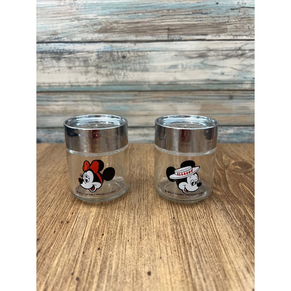 Vintage Disney Mickey and Minnie Mouse Spice Shakers